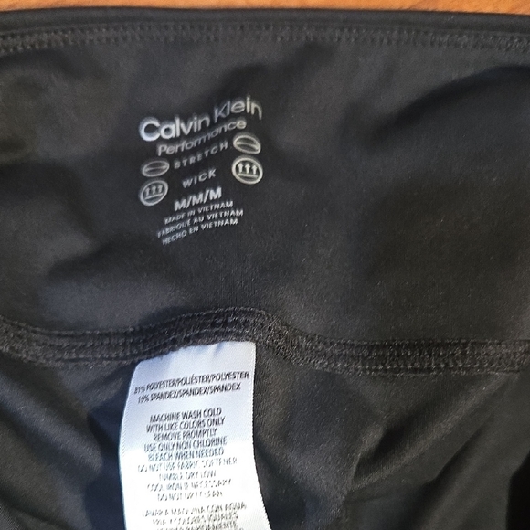Calvin Klein Black Leggings Stretchy Athletic Wear NWT MEDIUM WOMEN - Picture 8 of 11